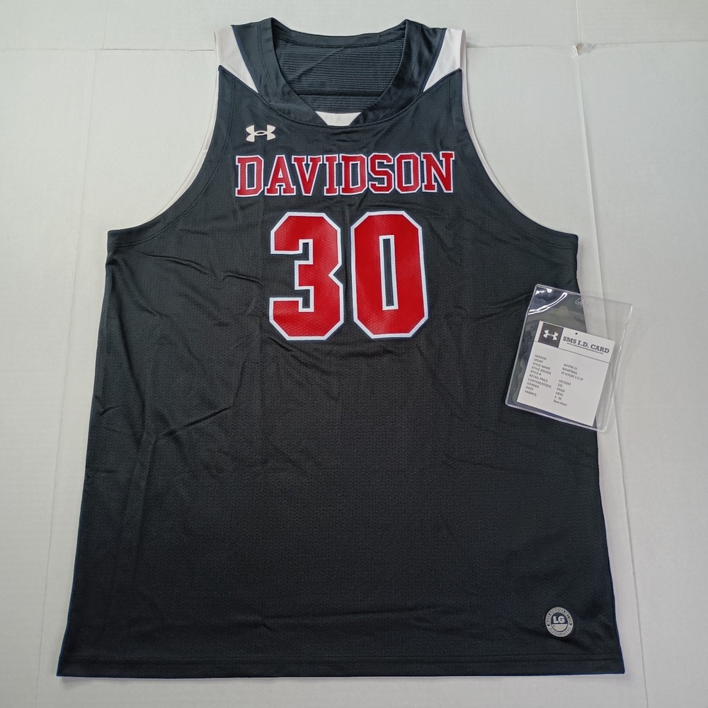 Under Armour Stephen Curry #30 Davidson‎ Wildcats Jersey Men's L NCAA College